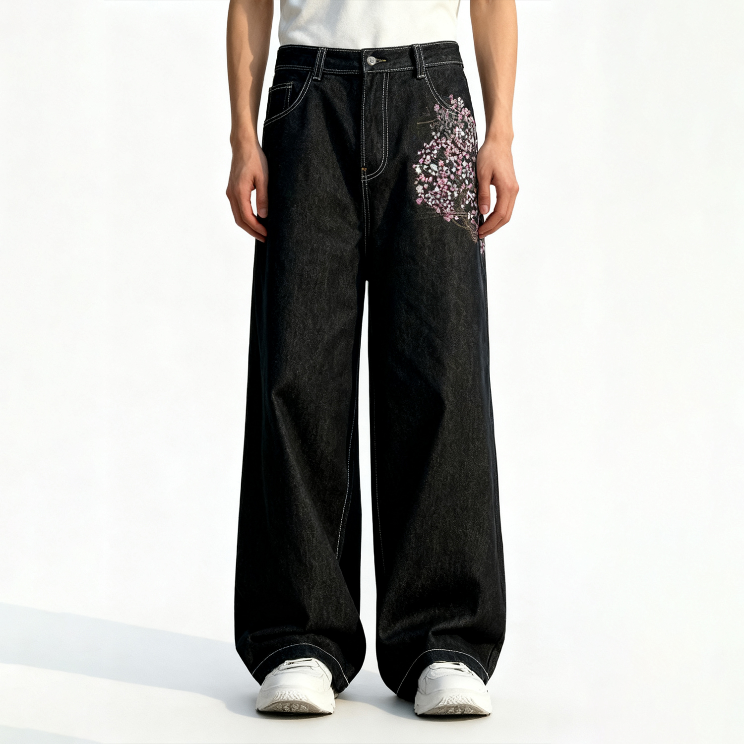 Black Jeans Baggy Pants Streetwear Pants